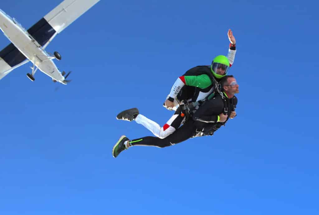 Saut en parachute Saint Tropez en tandem
