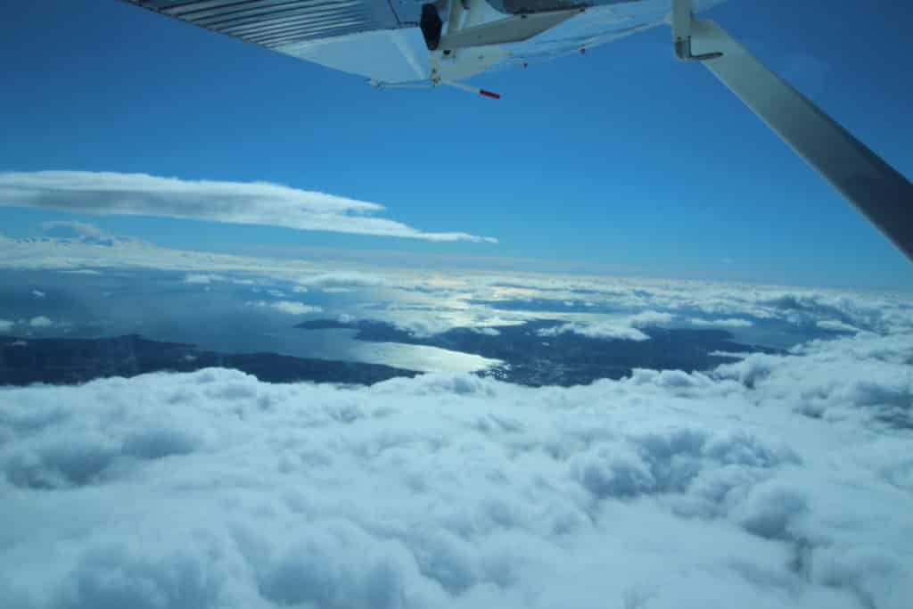 Saut en parachute St Tropez vue mer